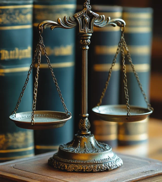 vecteezy antique balance scale resting on stacked law books in a 50133622